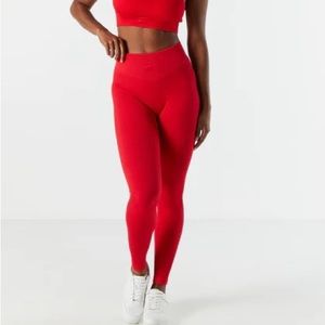 Sommer ray never worn with tag red ribbed legging size small,very good condition